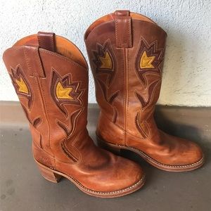 Frye Sabina Flower Cowboy Boots